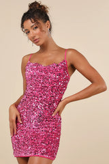 Dazzling Vibe Emerald Green Velvet Sequin Mini Bodycon Dress