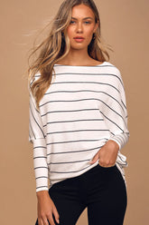 Verla Beige Dolman Sleeve Sweater Top