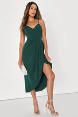 Reinette Black Midi Dress