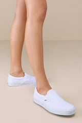 Classic Black & White Checkerboard Slip-On Sneakers