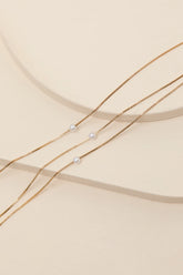 Melania Gold Pearl Layered Necklace