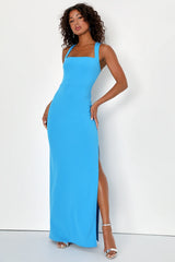 Glamorous Dedication Hot Pink Sleeveless Column Maxi Dress