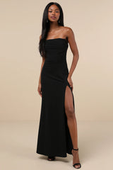 Spellbinding Allure Blue Bustier Strapless Mermaid Maxi Dress