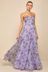 Most Beautiful Day Ivory Multi Floral Print Organza Maxi Dress