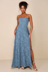 Garden of Romance Rusty Rose Burnout Maxi Dress