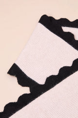 Melody Ivory Scalloped Trim Scraf