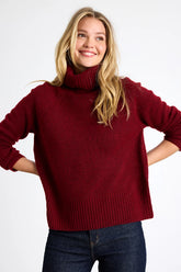 Found the Warmth Beige Turtleneck Pullover Sweater