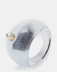 OVAL-CUT JELLY RING BLUE