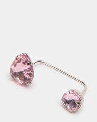 CRYSTAL TOE RING PINK