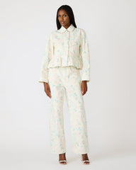 SLOAN FLORAL JACKET PEACH BEIGE