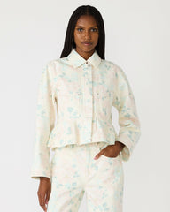 SLOAN FLORAL JACKET PEACH BEIGE