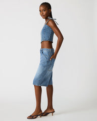 MEAGHAN TOP BLUE HEATHER