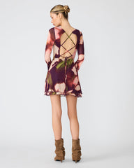 LARISA DRESS BLURRY FLORAL