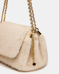 COLETTE BAG FAUX FUR NATURAL