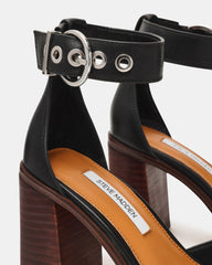 ALONSO BLACK LEATHER