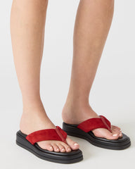 BELLA RED SUEDE