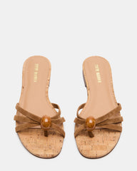 CALISSI STONE CHESTNUT SUEDE