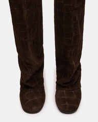 DELIA DARK BROWN SUEDE