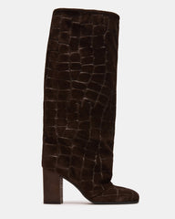 DELIA DARK BROWN SUEDE