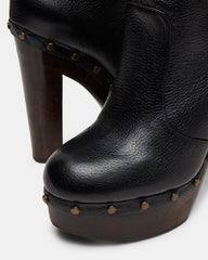 DELMIRA BLACK LEATHER