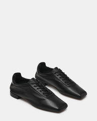 DELPHY LACE-UP BLACK LEATHER