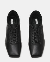 DELPHY LACE-UP BLACK LEATHER