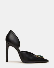 NYSA STONE BLACK LEATHER