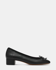 STEFFI BLACK LEATHER