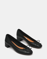 STEFFI BLACK LEATHER
