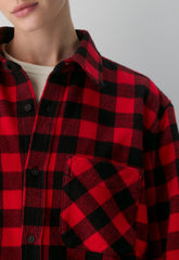Radcliff Shirt - PLUTO CHK BLK/FLSH RD