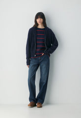 Peyton Zip Hoodie - PURE INDIGO
