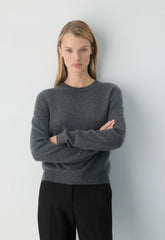 Bare Cashmere Bloor Sweater - HEATHER CHARCOAL