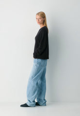 Essential Cashmere Context Sweater - BLACK