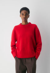 Plush Cashmere Compile Sweater - FLASHING RED