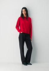 Essential Cashmere Nuance Sweater - FLASHING RED