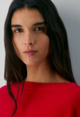 Essential Cashmere Nuance Sweater - FLASHING RED