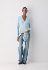 Bare Cashmere Laureate Cardigan - DEW BLUE