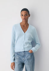 Bare Cashmere Laureate Cardigan - DEW BLUE
