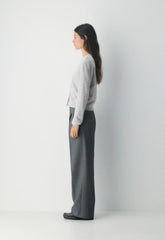 Bare Cashmere Laureate Cardigan - HEATHER CHROME