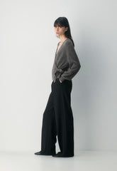 SoftSpoke™ Cassidy Wrap Sweater - HEATHER CHARCOAL