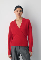 Atticus Merino Wool Sweater - FLASHING RED