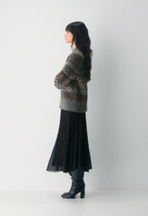 Harlow Sweater - DARK H GREY/ MULTI