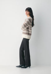 Harlow Sweater - VNTG WT/ HTH STN GR
