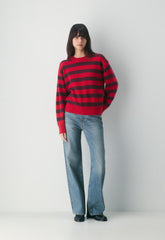 Essential Cashmere Relic Sweater - FLASHING RD/CARDAMON