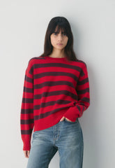 Essential Cashmere Relic Sweater - FLASHING RD/CARDAMON