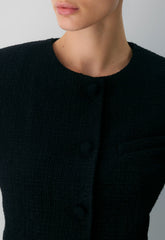 Acquire Jacket - Tweed - BLACK