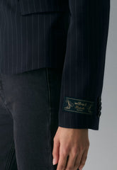 Etiquette Blazer - BLK STRP DK NT NVY/GRY