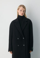 The Slouch™ Coat New - (Re)Camel Wool - BLACK