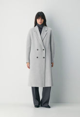 The Slouch™ Coat - Soft Wool Cashmere - HEATHER LIGHT GREY