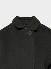 The Slouch™ Coat - Soft Wool Cashmere - HEATHER BLACK
